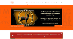 Desktop Screenshot of aimingforacure.com